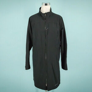 Exofficio Size Large L Black Tunic Zip Long Sleeve Outdoor Active Rain Jacket